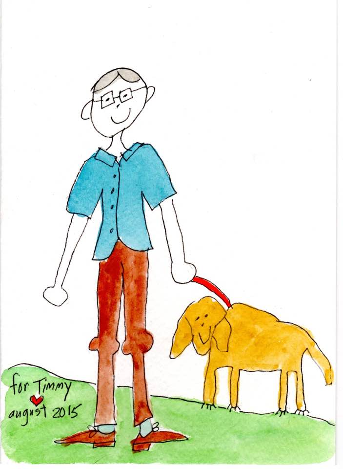 Tim and Bentley, by Gretchen Roufs